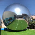 Party Inflatable Advertising Balloons Round Inflatable Mirror Balloon Silver
