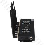 Alluminum Alloy Rf Signal Jammer , 8 Antenna Military Gps Jammer Device