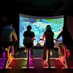 Northern Lights Dynamic Racing Interactive Projection Game Bike Game