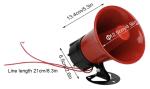 240-Seconds Recording Bullhorn Red Cheer Megaphone For Public Address