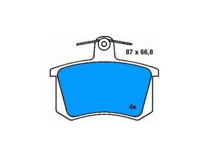 China 4A0698451 BMW Brake Pad factory