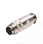 M16 M5 Male Female Circular AISG Connector 8 pin DIN Solder Type Metal Assebly