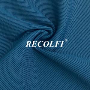 China Eco Ribbed Activewear Knit Fabric Dyeable Yoga Wear Stretch Leggings factory