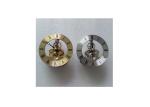 86mm Outer Diameter Stainless Steel Skeleton Clock With Gold Plating Case