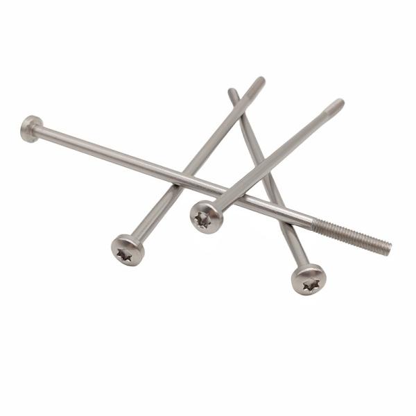 China Pan Head Screws Partially Threaded Stainless Steel Material Flower Shaped Groove T30 T25 T20 T15 Customizable Head Lengt factory