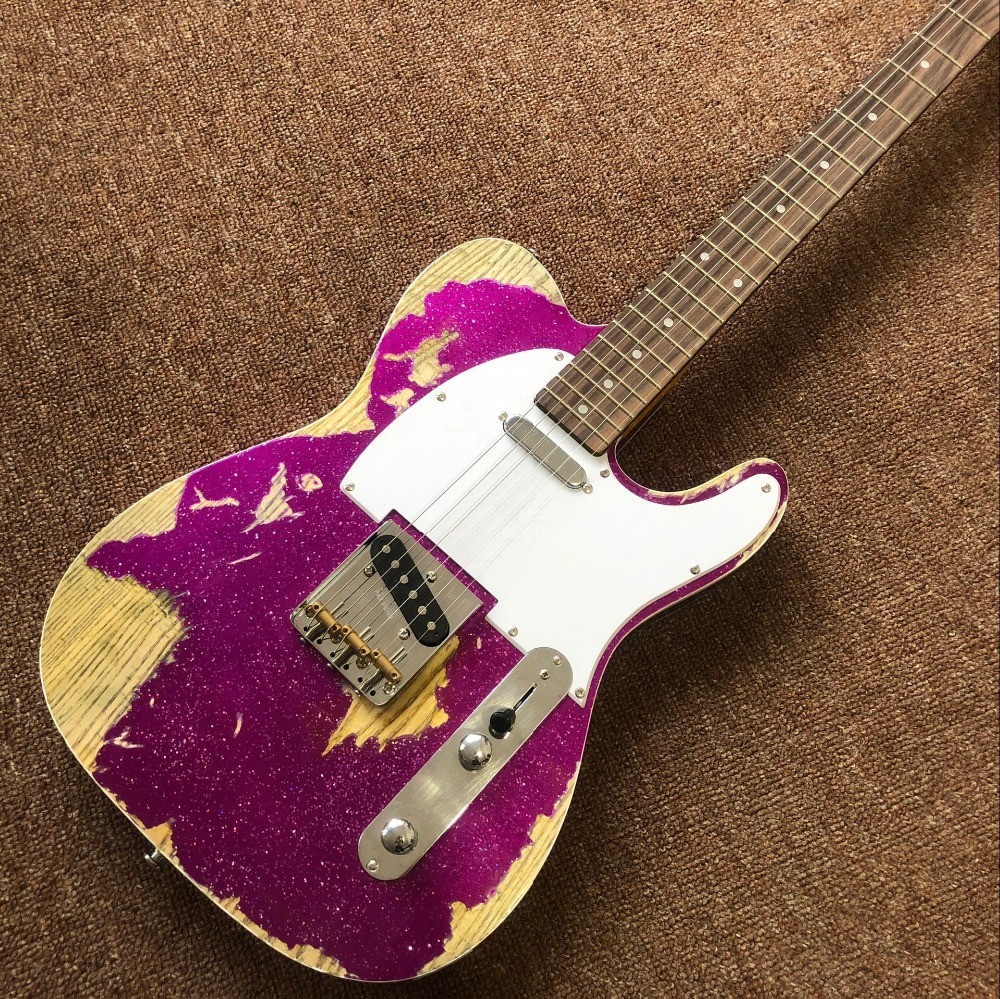 Classical TELE 6 Strings rosewood fingerboard Electric Guitar,telecaster gitaar relics