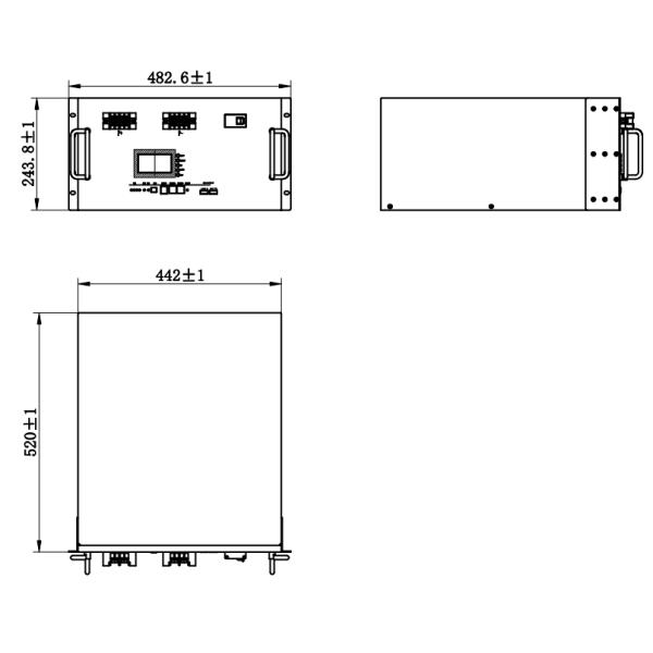200Ah 48VDC Rack Mounted Lithium Iron Phosphate Battery For Telecom Outdoor Enclosure
