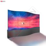 55inch Custom full color curved screen thin flexible advertising display LED