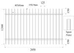 Garrrison Fence Post Hot Dipped Galvanized 65mm x65mm x 2.5mm x 3000mm length 2