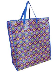 China Laminated PP Woven Packaging Bags Carrier CMYK Glossy Matte Finish factory