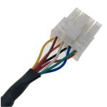 PA66 MOLEX Wiring Harness Mini Fit 8pin Connectors 24AWG Cable