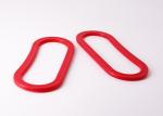 Red Plastic Grocery Bag Carrying Handle For Retail Merchandise
