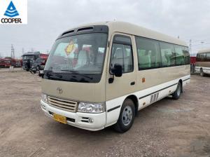 China 20 Seats Mini Toyota Used Coaster Bus With 2TR Gasoline Engine factory