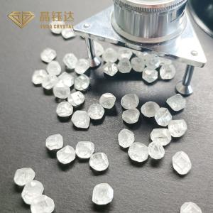 China Small Size Round Shape Lab Grown Rough Diamond HPHT VS Clarity DEF Color factory