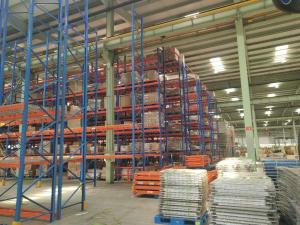 China Blue Red Industrial Warehouse Shelving Systems Conventional Standard Q235 factory
