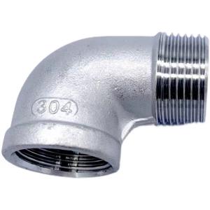 China Casting Stainless Steel 201 304 Male and Female NPT Thread 90 Degree Elbow BSP BSPT factory