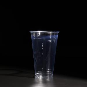 China CUSTOMIZED LOGO Food Grade Plastic PET Cups With Lid for Cold Beverages factory