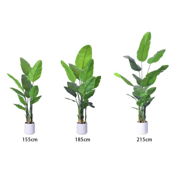 Traveller Ravenala Pot Planted Plastic Tree Wholesale Best Artificial Bird Of Paradise Plant