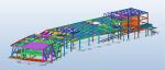Hot Rolled / Welded H-Section Beam Prefabricated Galvanized Steel Warehouse