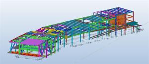 China Hot Rolled / Welded H-Section Beam Prefabricated Galvanized Steel Warehouse factory