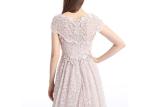 Ivory Appliqued Lace Embroidery Wedding Bridesmaid Dresses For Evening Party