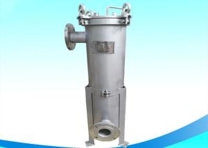 China Single Bag Filter Housing , Industrial Water Filter Housing With V Clamp Hinged factory