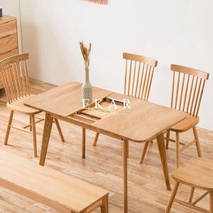 China Dining Table Set Designs Solid Oak Wood Italy Modern Furniture factory