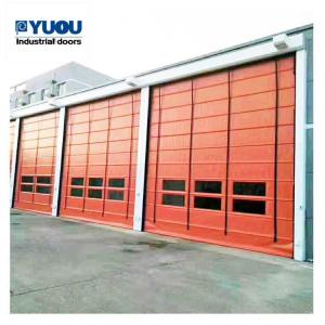 China Airbag Sensor PVC High Speed Roller Shutter Door Fabric 8m Height 0.6m/s Opening speed factory
