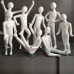 White Full Body Child Mannequin FRP For Clothing Display Show Window