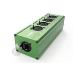 Audio DMX512 4 Channel Signal Extender RJ45 to 4 XLR Cat5 Male Female Network