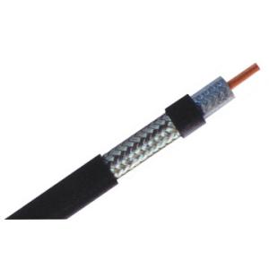 China RG11 CATV Coaxial Cable 14 AWG CCS Conductor 60% AL Braiding CM Rated PVC Jacket factory