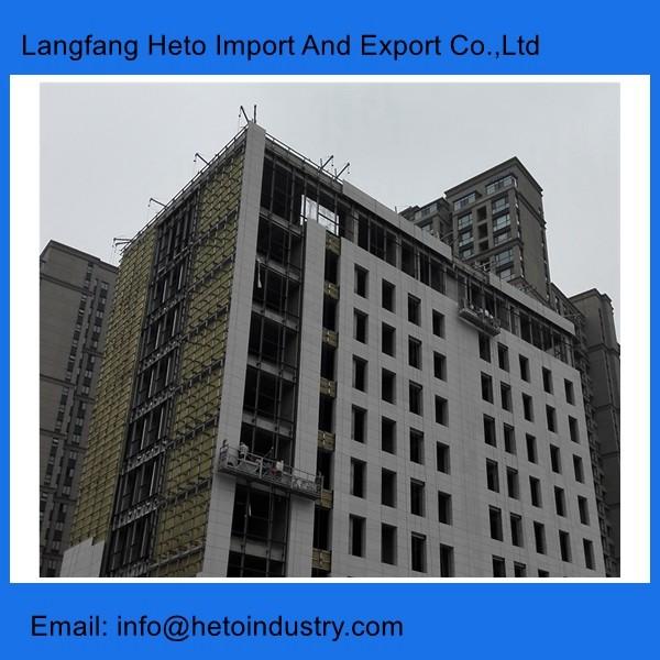 Construction gondola exporter 6 meters temporary suspended platform for facade
