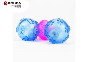 China Tasteful Light Up Dog Ball Squeaky Rubber 60mm Dimension For Fun T7 factory
