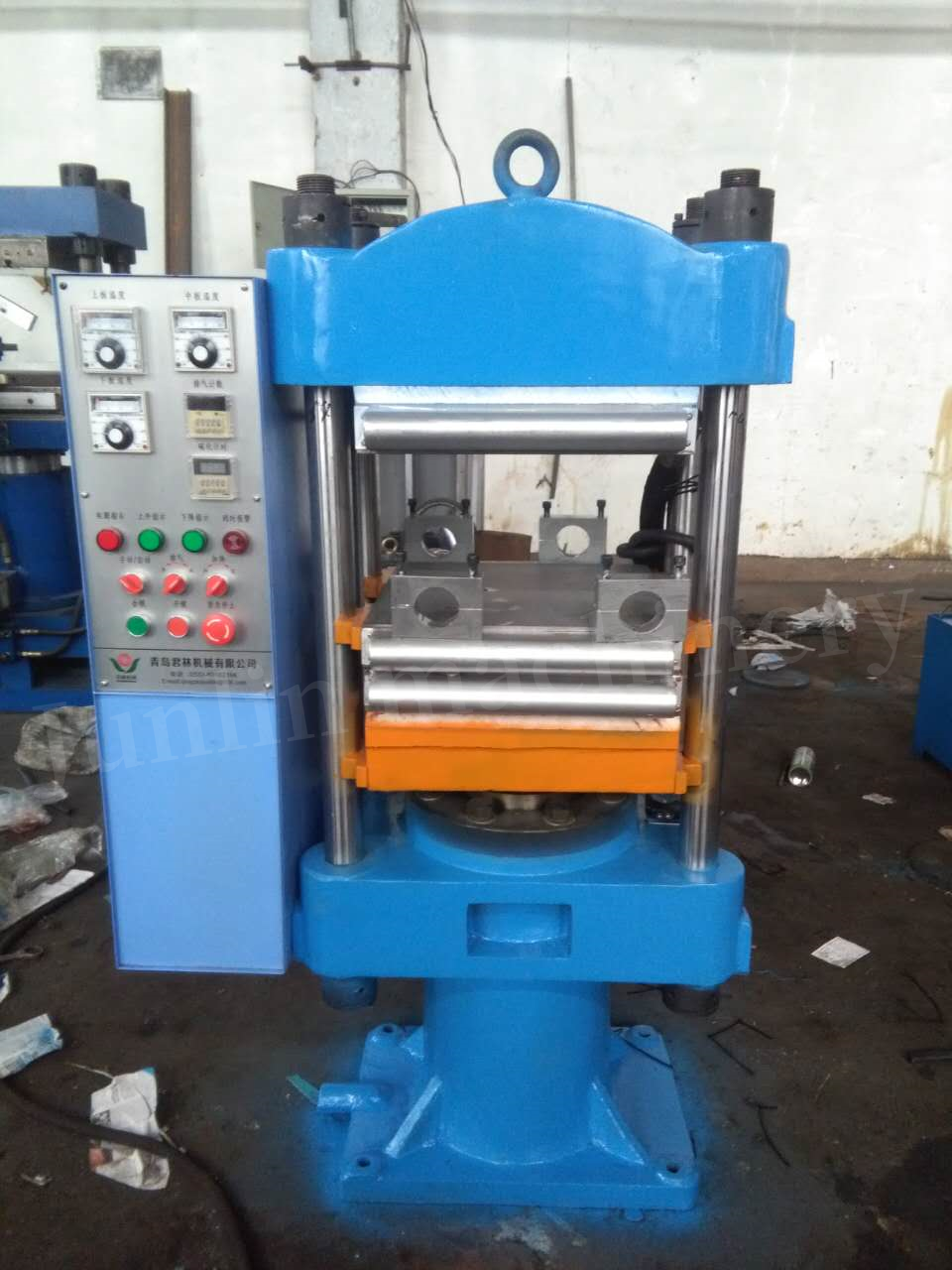 Four Column Plate Rubber Vulcanizing Press Machine Rubber Vulcaniser XLB-D/Q600x600x2