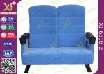 Double Seat Two Seater Cinema Theatre Seating Chairs With Plastic Cover For