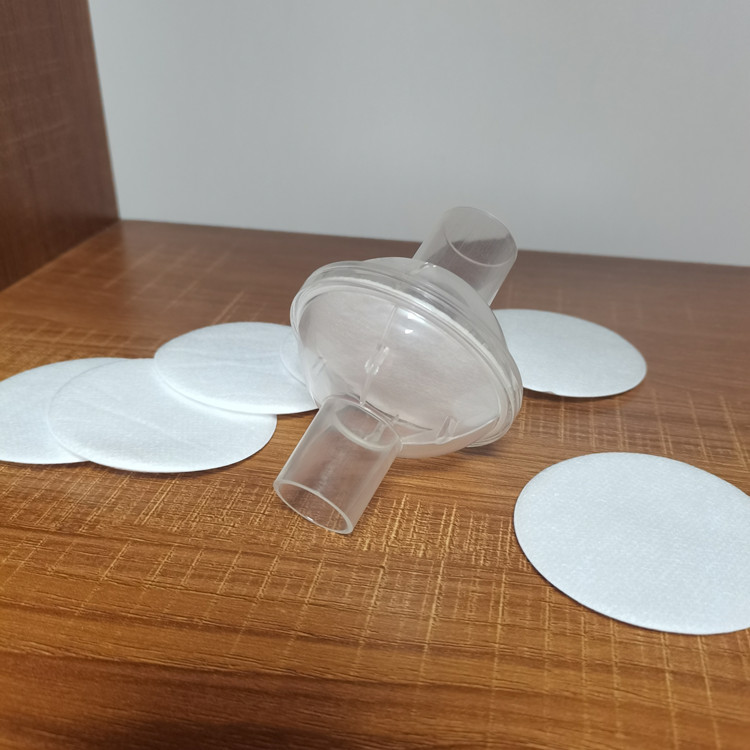Electrostatic Cotton High BFE Disposable Anesthesia Respiratory Filter for BV and Spirometry Filter Customized Design