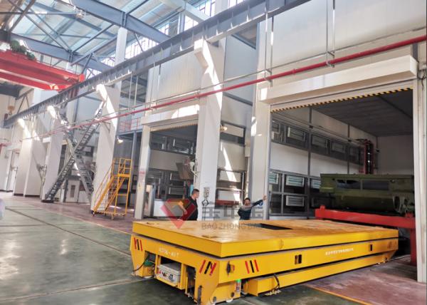 Transport equipments for Millitary Tank Paint line with Electric Trolley