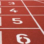 World Athletics Standard IAAF Anti Slip Outdoor Rubber Flooring PU Spray Coat