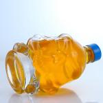 Collar Material Glass Super Flint Glass 750ml Clear Glass Bottle with Screw Cap