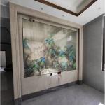 Wall Decroration Tempered Acid Etched Glass UV Printing Mirror Art