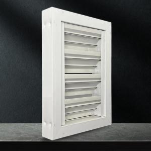 China Laminated Glass Aluminium Louvered Window Lightweight Electrophoresis factory