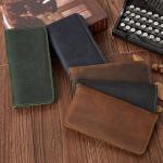 Daily Life Male Cow Leather Wallet with Card Holder and Anti-Theft Design in