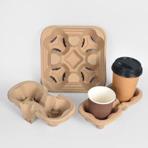 China Paper Cup Holder 2/4/1 Coffee Paper Cup Holder Take Away Carrier Coffee Paper Cup Holder factory