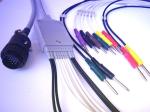 Kanz Ekg Accessories Cable IEC AHA Soft And Durable Solid Conductor Type