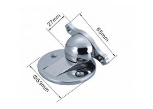 China Round Shape Stainless Steel Door Stop , Industrial Magnetic Door Stay Reduce Compaction factory