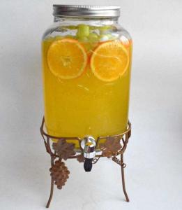 China glass juice / beverage dispensers factory