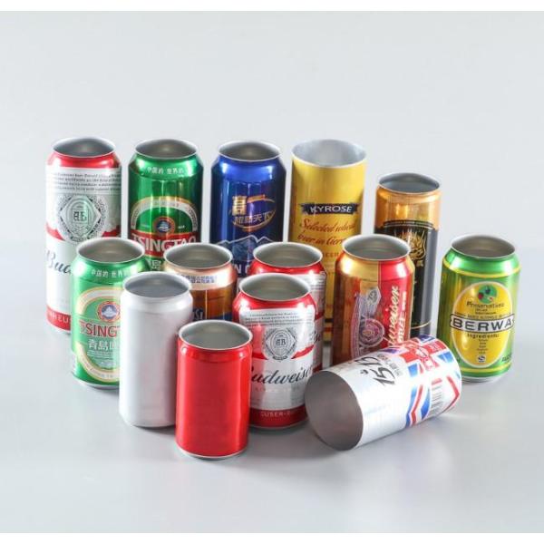Standard Sleek Slim Stubby Custom Printed Aluminum Beer Cans 211mm Dia