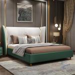 5 Star Luxury Hotel Bedroom Furniture Solid Wood Leather Bed Bentley Hotel