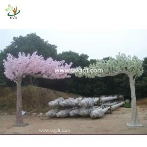 China UVG Indoor pink cherry trees artificial blossom for party decoration factory