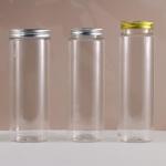 Customized Logo Plastic Round PET Bottle with Tight Sealing and Transparent